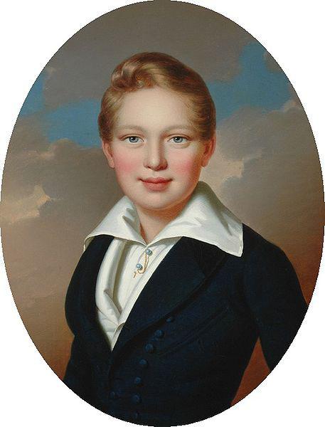 unknow artist Portrait of Archduke Alexander of Austria son of Archduke Joseph, Palatine of Hungary oil painting image